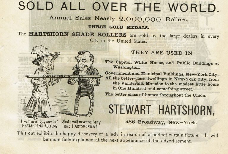          Hartshorn: Roller Shade Advertisement, c. 1883 picture number 1
   