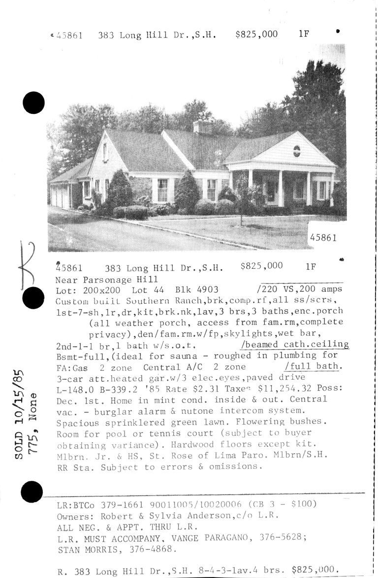          383 LONG HILL DRIVE picture number 1
   