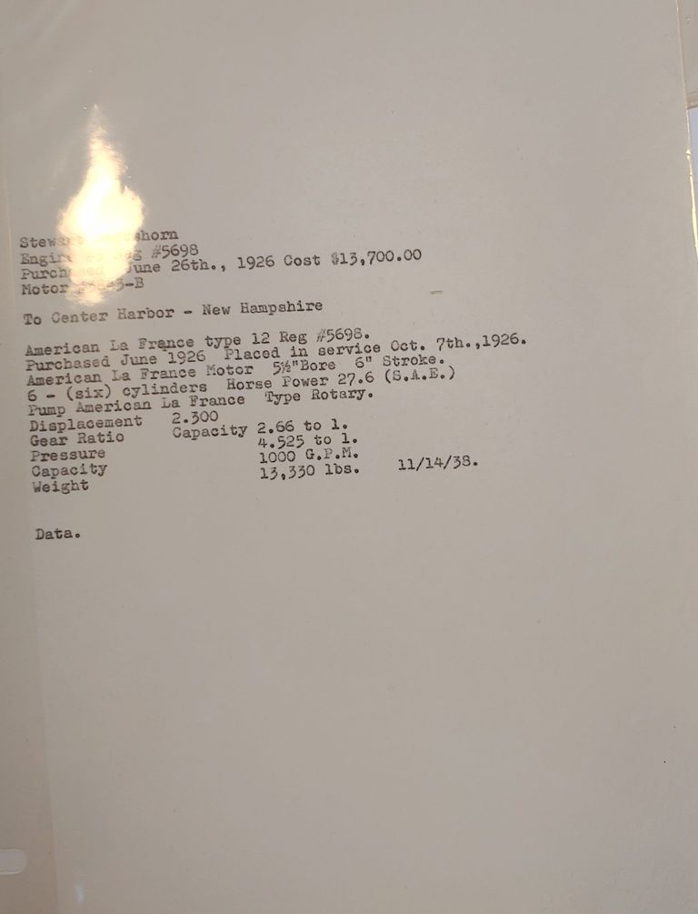          Record of Stewart Hartshorn's purchase of a fire engine picture number 1
   