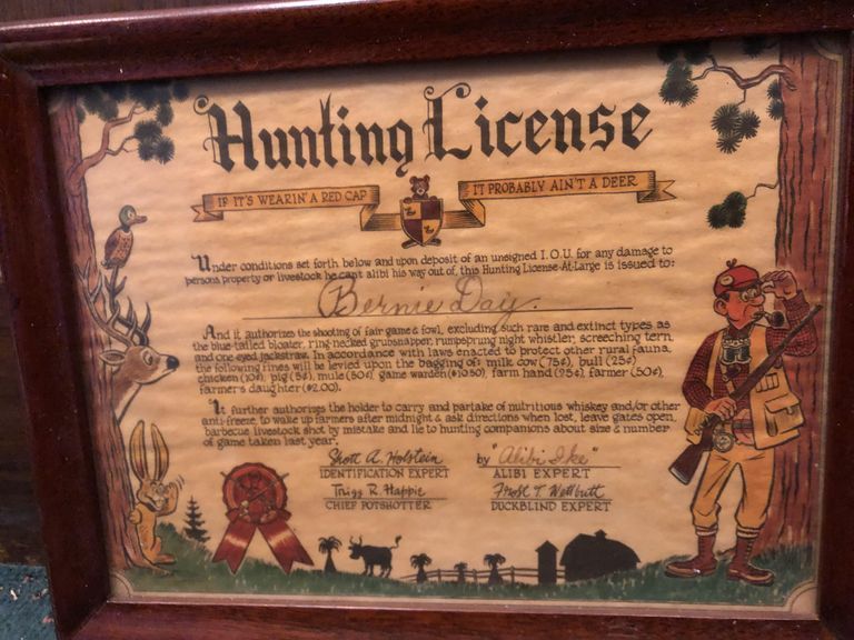          Day: Hunting License for Bernie Day picture number 1
   