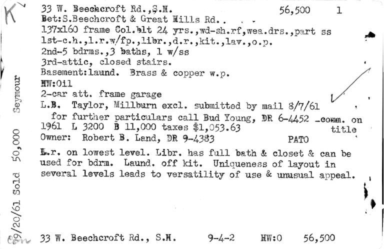          33 WEST BEECHCROFT ROAD picture number 1
   