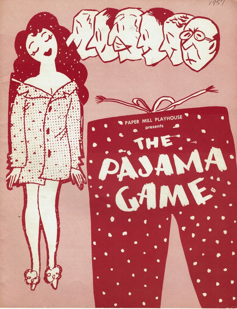          Pajama Game with Jack Harrold and Sandra Devlin, 1957 Paper Mill Playhouse Souvenir Program picture number 1
   