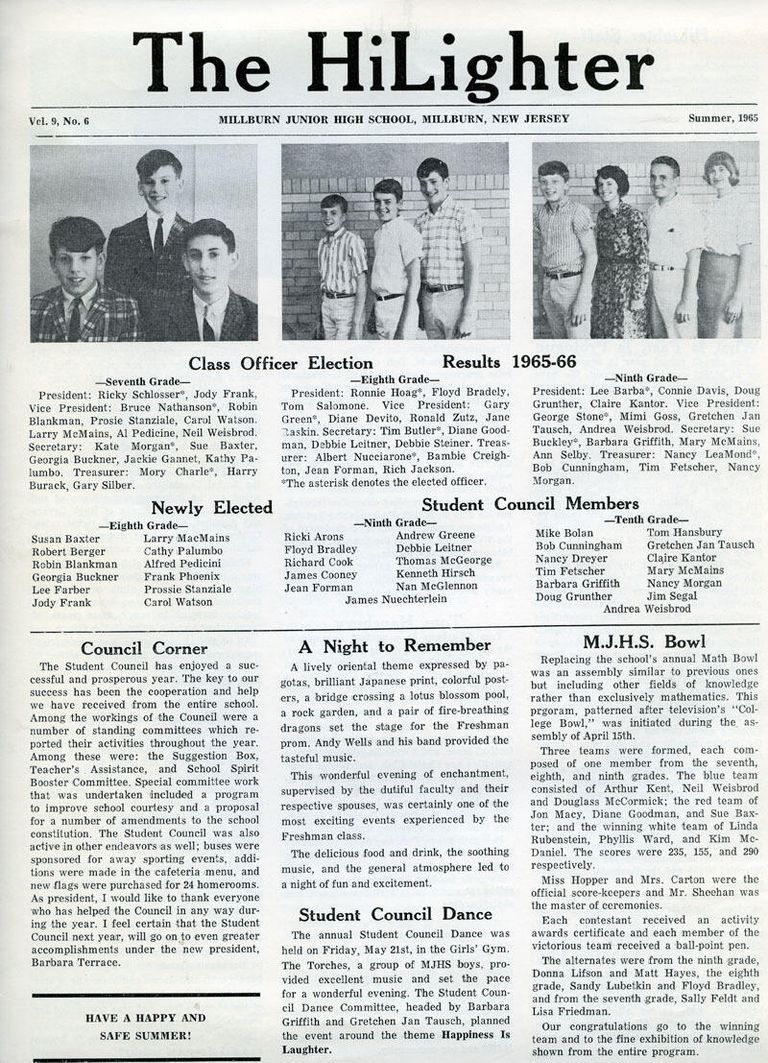          Millburn Junior High School 