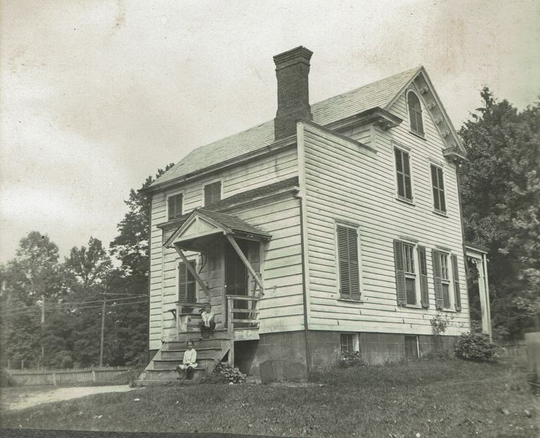          Marshall-Schmidt Album: Children Seated on Porch Steps picture number 1
   