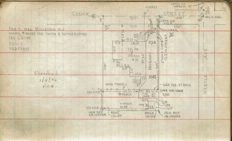          Page 55: Millburn Avenue and Cedar Street for Smith and Slingerland
   