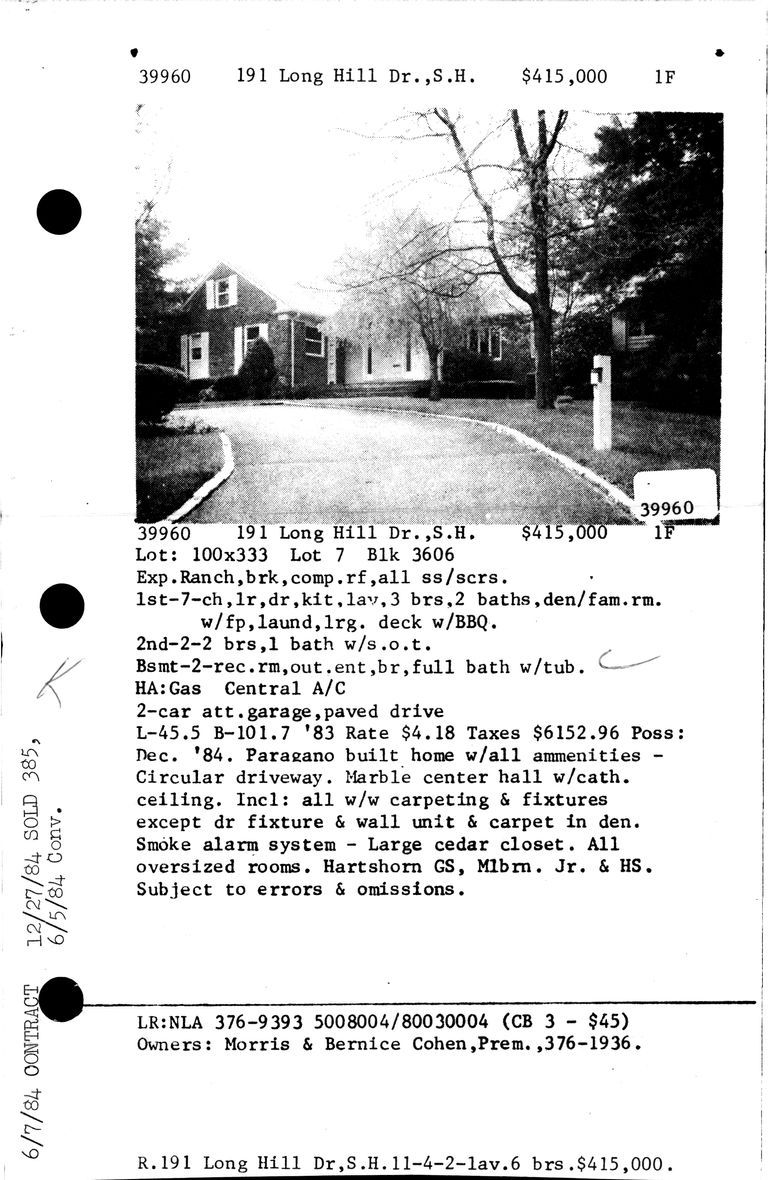          191 LONG HILL DRIVE picture number 1
   