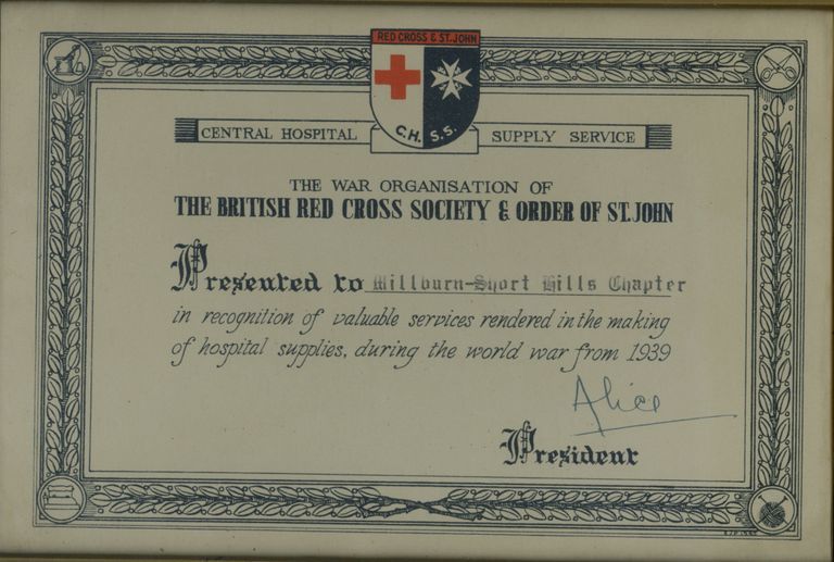          Red Cross: British Red Cross Certificate, 1939 picture number 1
   