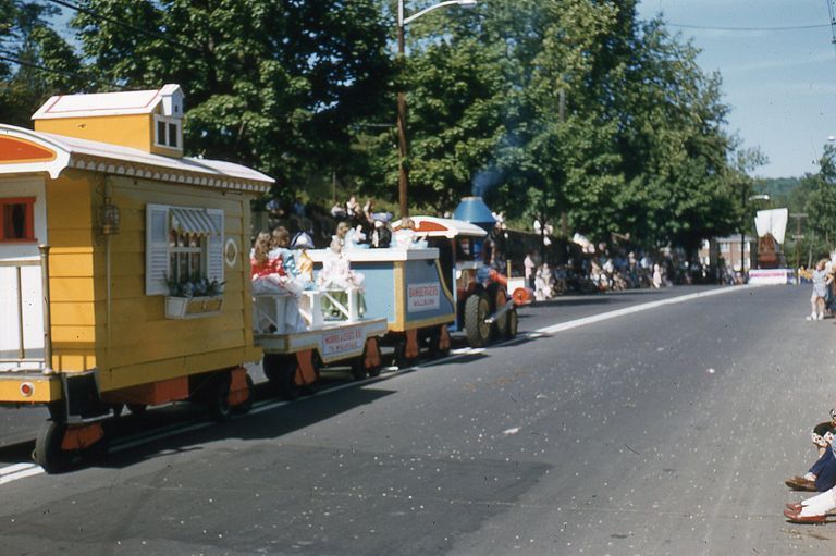          Centennial Parade: Bambergers, Millburn and Morris & Essex Railroad Float, 1957 picture number 1
   