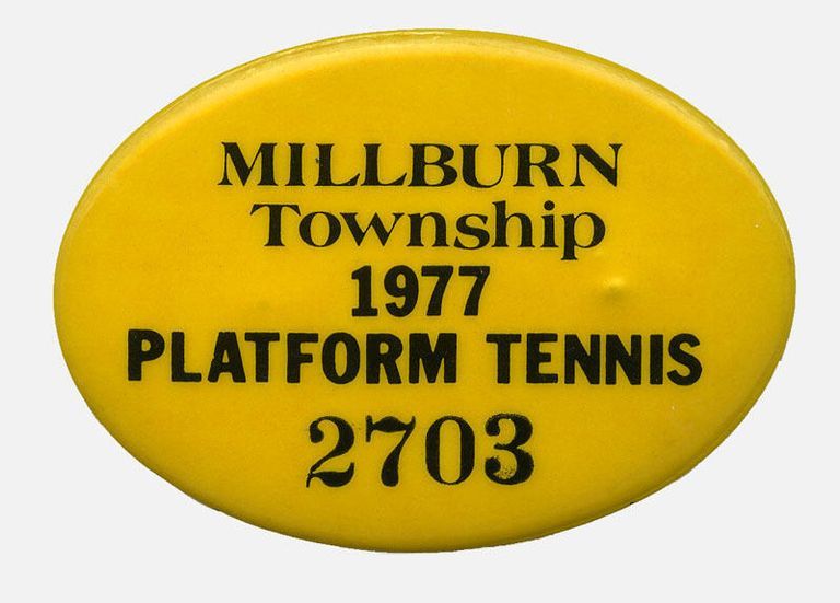          Millburn Township Recreation Dept Platform Tennis Pin, 1977 picture number 1
   