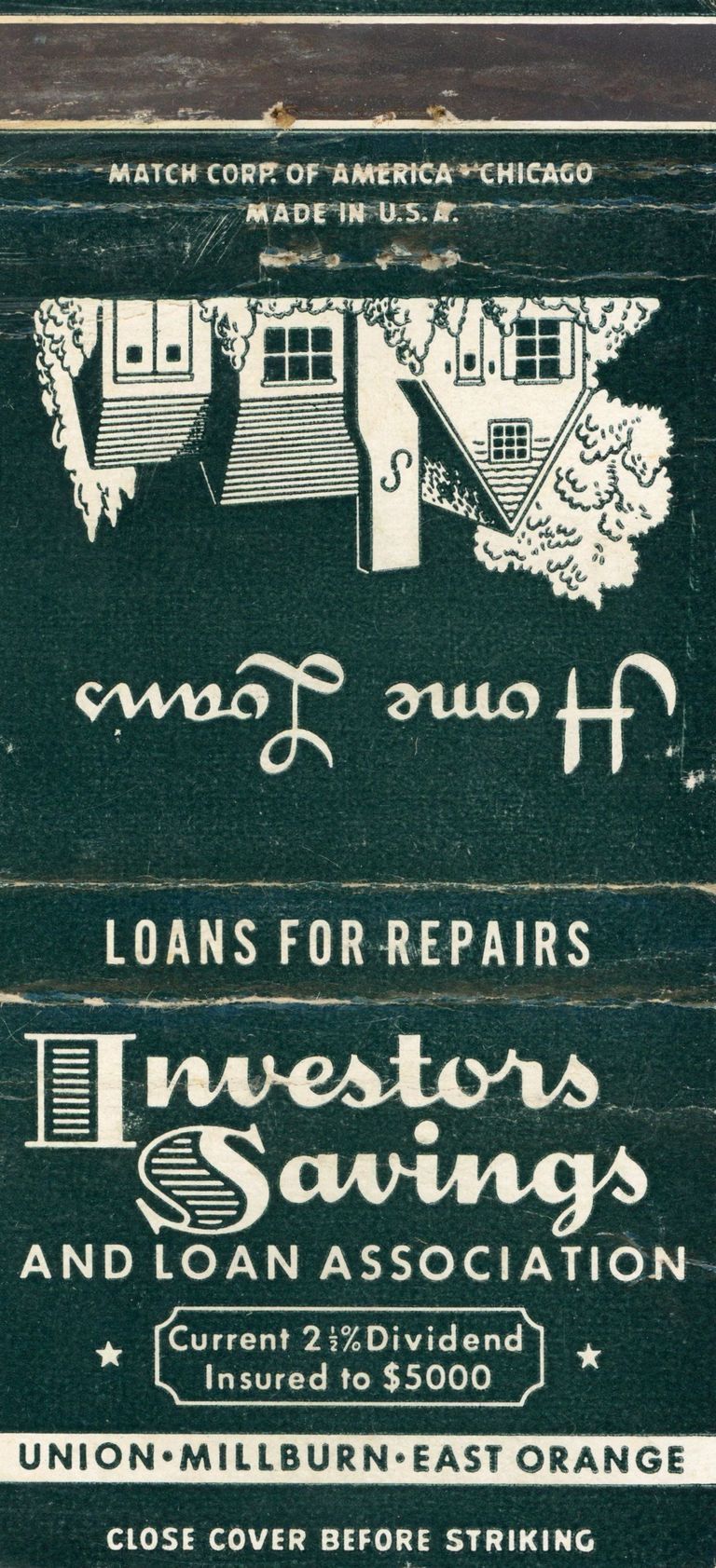          Bank: Investors Savings and Loan Association Matchbook Cover picture number 1
   
