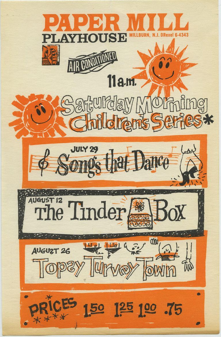         Children's Series Summer Programs, 1961 Paper Mill Playhouse Flyer picture number 1
   