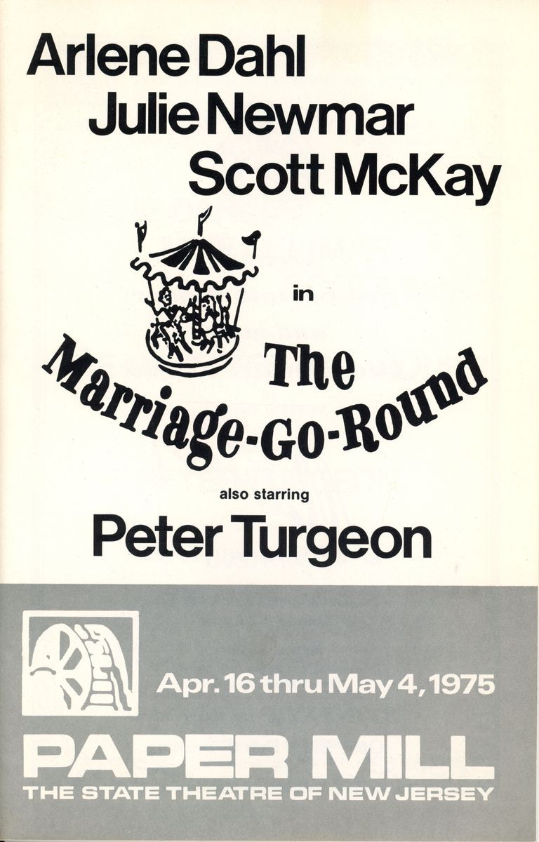          Paper Mill Playhouse Program: Marriage -Go-Round, 1975 picture number 1
   