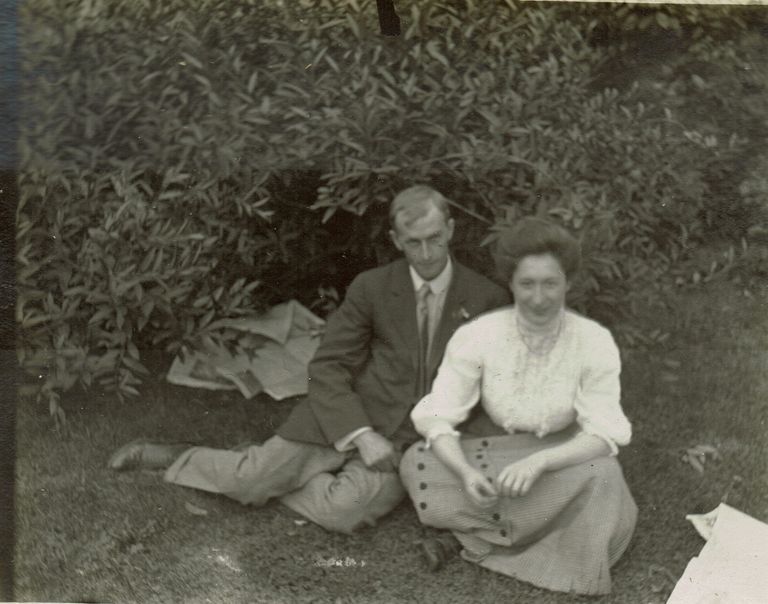          Marshall-Schmidt Album: Elizabeth Schmidt Marshall and Unidentified Male picture number 1
   
