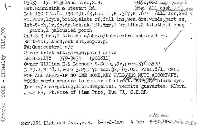          151 HIGHLAND AVENUE picture number 1
   