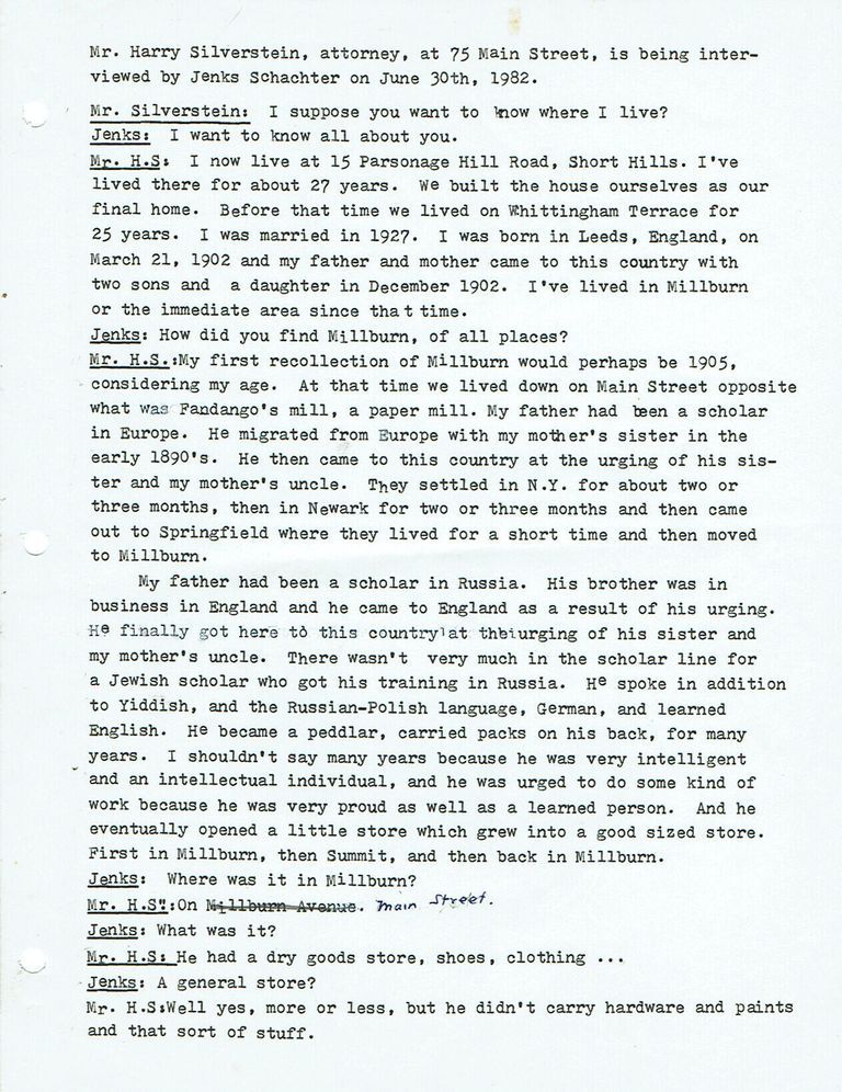          Extensive history of the township's businesses and early days.; 23 pages
   