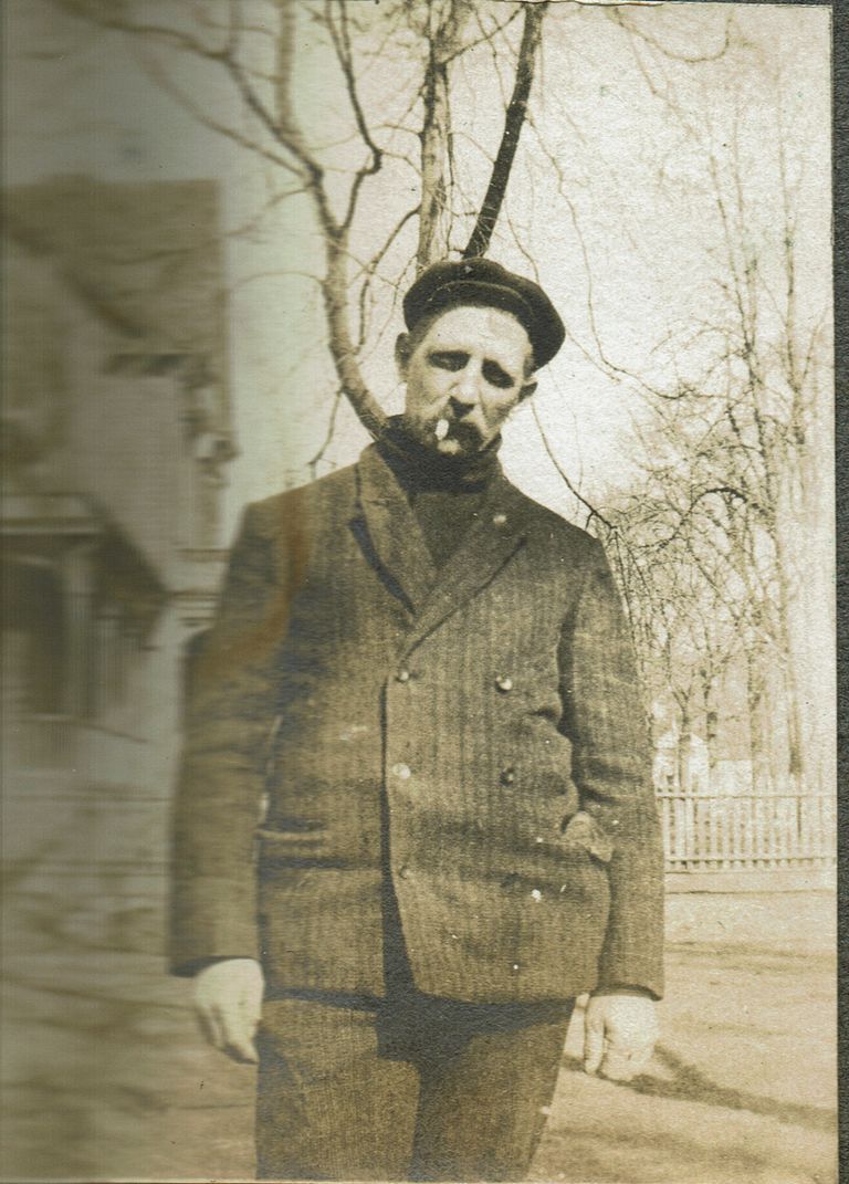          Marshall-Schmidt Album: Frank Marshall Standing Outside with Cigarette picture number 1
   