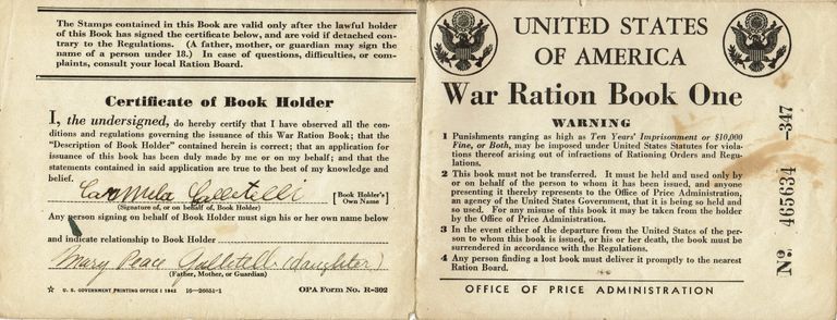          Gallitelli: Carmella Gallitelli War Ration Book One, 1942 picture number 1
   