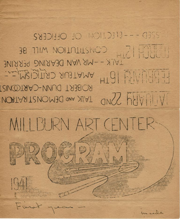          Millburn Art Center: Program of Activities, 1941 picture number 1
   