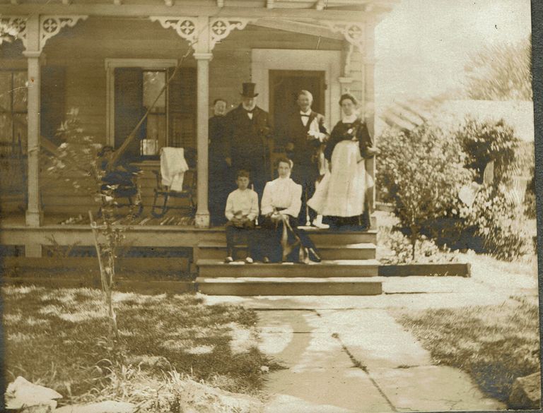          Marshall-Schmidt Album: Family on Front Porch picture number 1
   