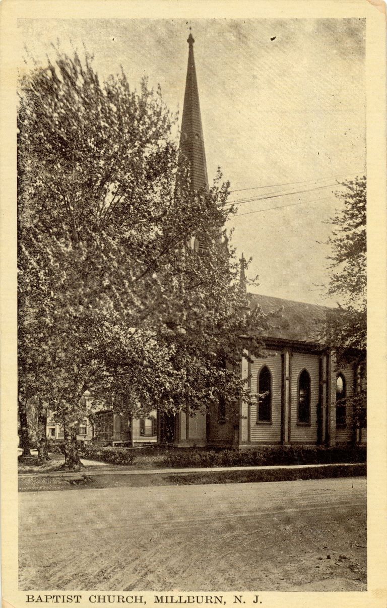          First Baptist Church: First Baptist Church, Millburn Avenue, 1917 picture number 1
   