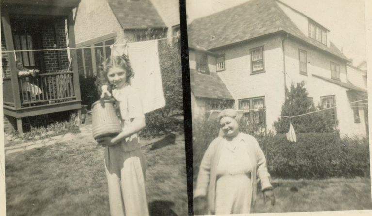          Left: Barbara Mangold, Frances and Teenie, Right: Barbara Mangold
   