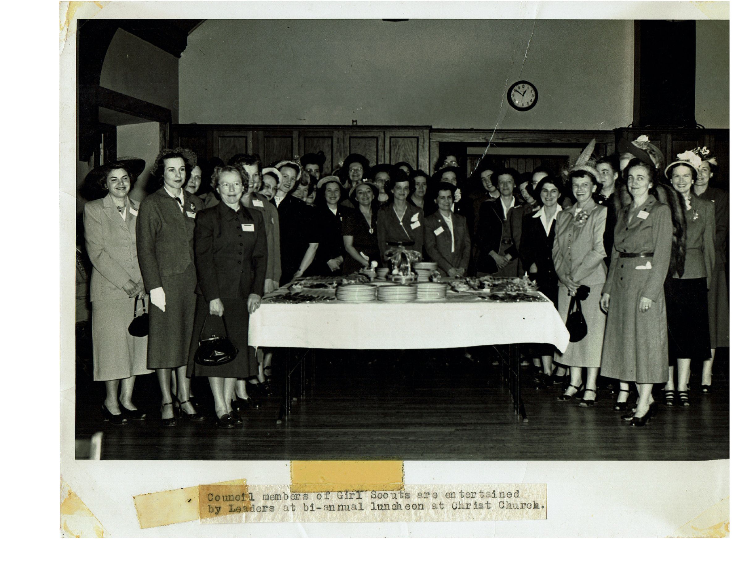 Council of Girl Scouts of Millburn Township bi-annual luncheon and meeting at Christ Church: April 13, 1949
