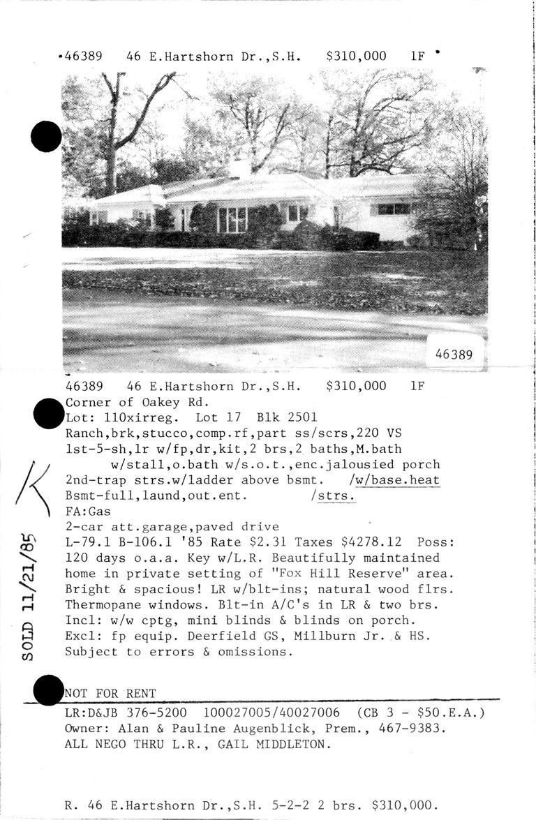          46 EAST HARTSHORN DRIVE picture number 1
   