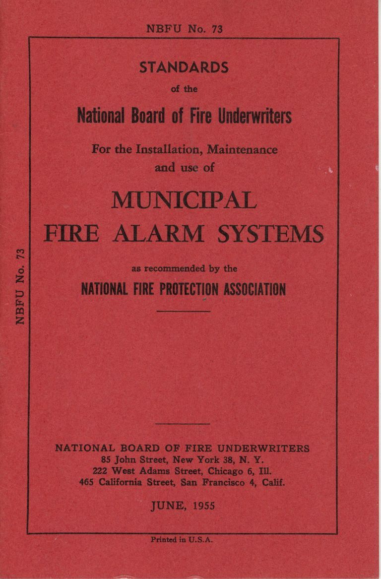          Fire Department: Municipal Fire Alarm Systems Manual, 1955 picture number 1
   