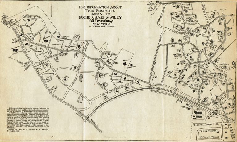          Map: Security Realty Company Map Short Hills Park & Brantwood picture number 1
   
