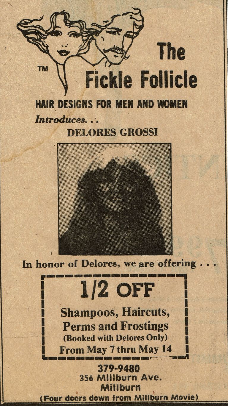          Fickle Follicle Hair Salon Millburn Advertisement, May 1980 picture number 1
   