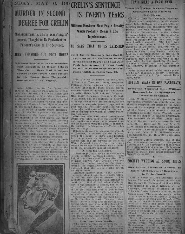          Flanagan Scrapbook: Crelin Murder Trial, Louise Richmond, page 30 picture number 1
   