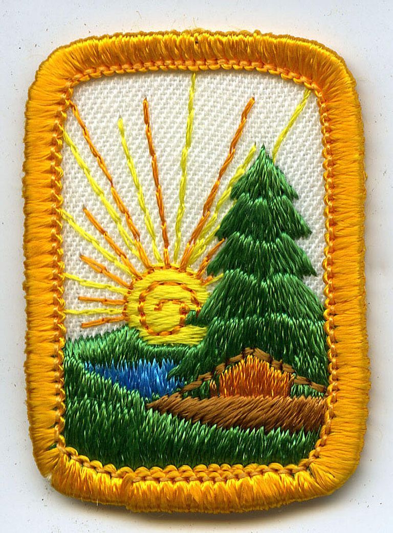          Scouts: Girl Scout Mug; Girl Scout Contemporary Membership Pin; Girl Scout Membership Star Pin; Girl Scout Merit Badge with camera; Girl Scout Merit Badge with tree, cabin and sun picture number 1
   