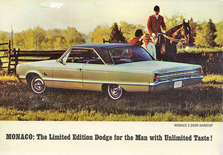          Jowitt Motors Inc Dodge Monaco Convertible Postcard, 1965 picture number 1
   