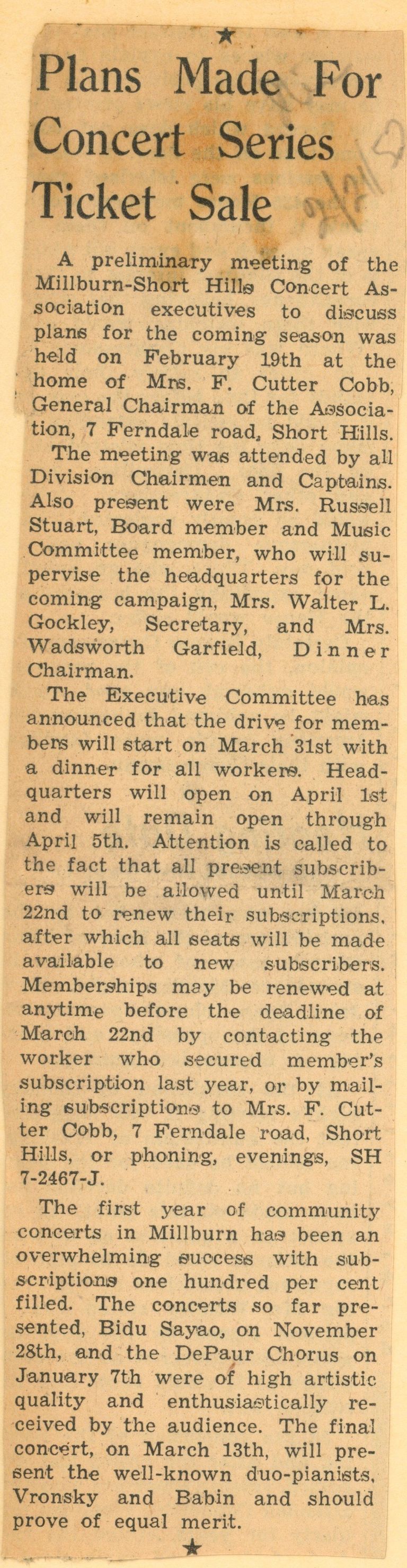          Item, February 21 1952
   