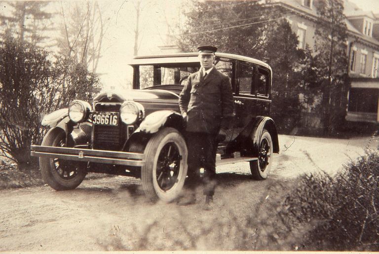          Hartshorn: Joseph A. Collins with Hartshorn's 1926 Buick picture number 1
   