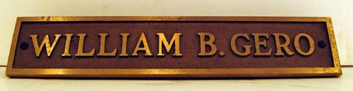          Gero: William B. Gero Nameplate picture number 1
   