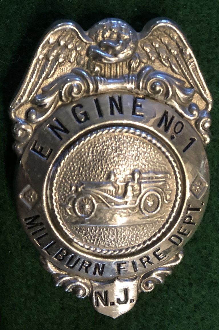          Geissler: Millburn Fire Department Badge, Alfred H. Geissler, 1929 picture number 1
   