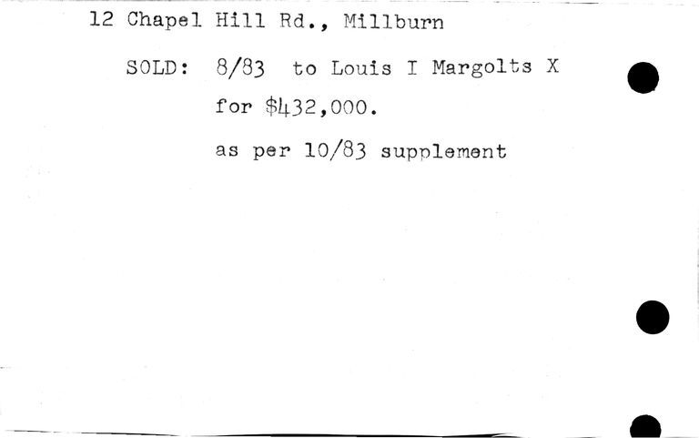          12 CHAPEL HILL ROAD picture number 1
   