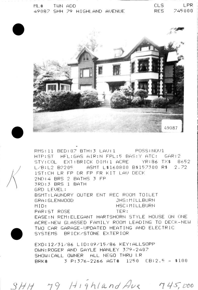          79 HIGHLAND AVENUE picture number 1
   