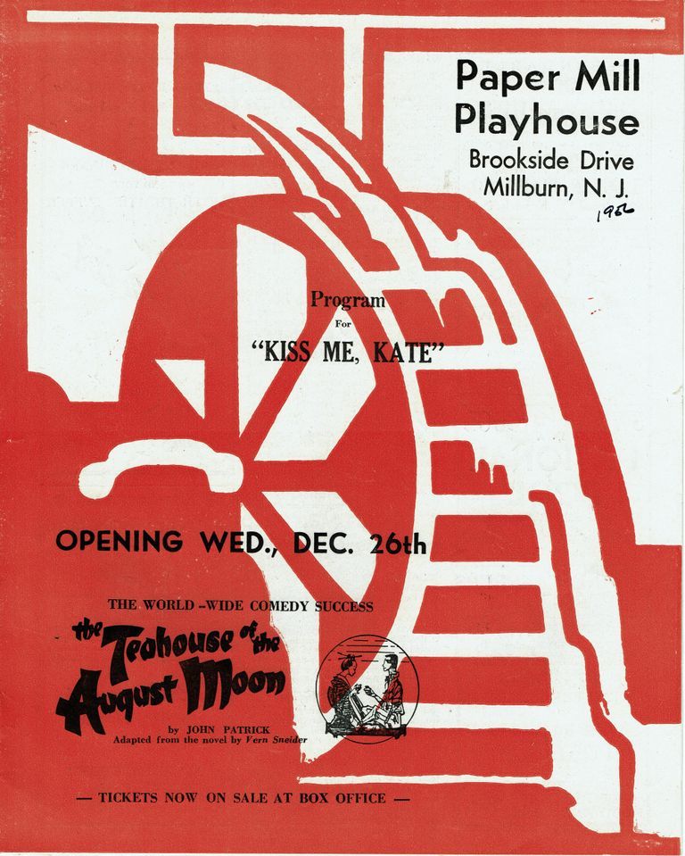          Kiss Me Kate, 1956 Paper Mill Playhouse Program picture number 1
   