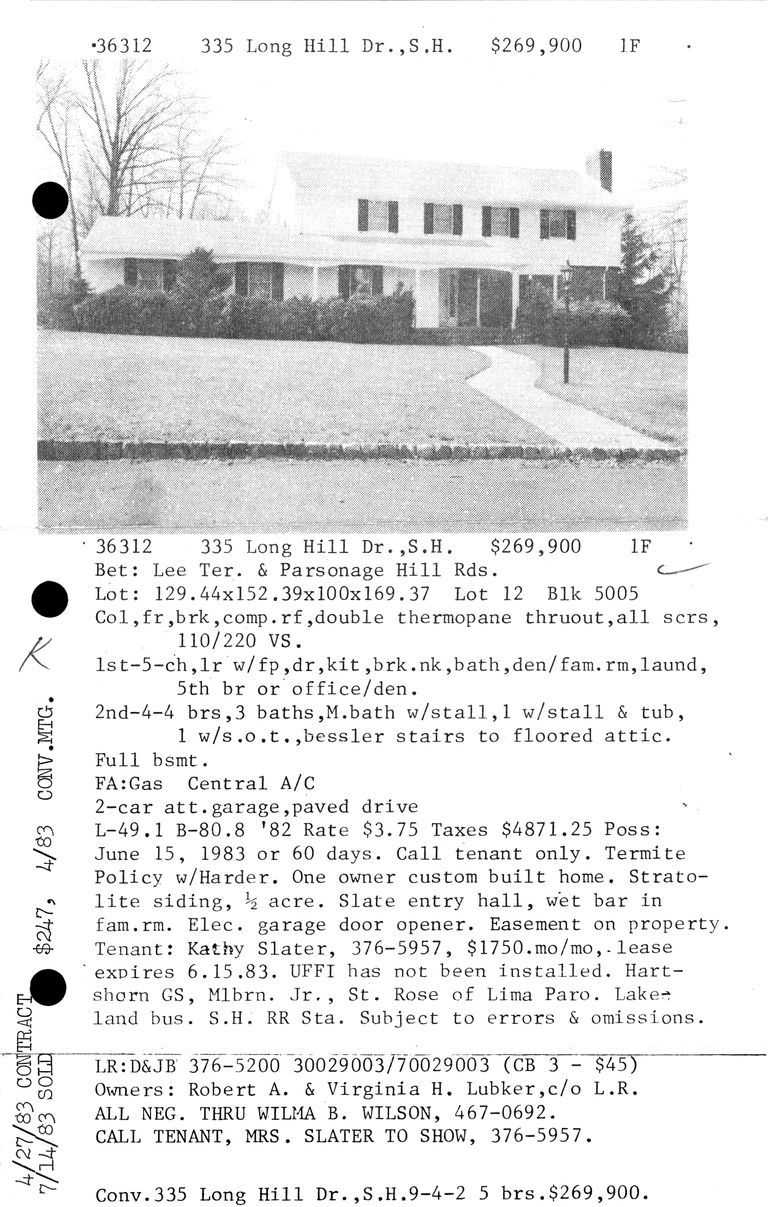          335 LONG HILL DRIVE picture number 1
   