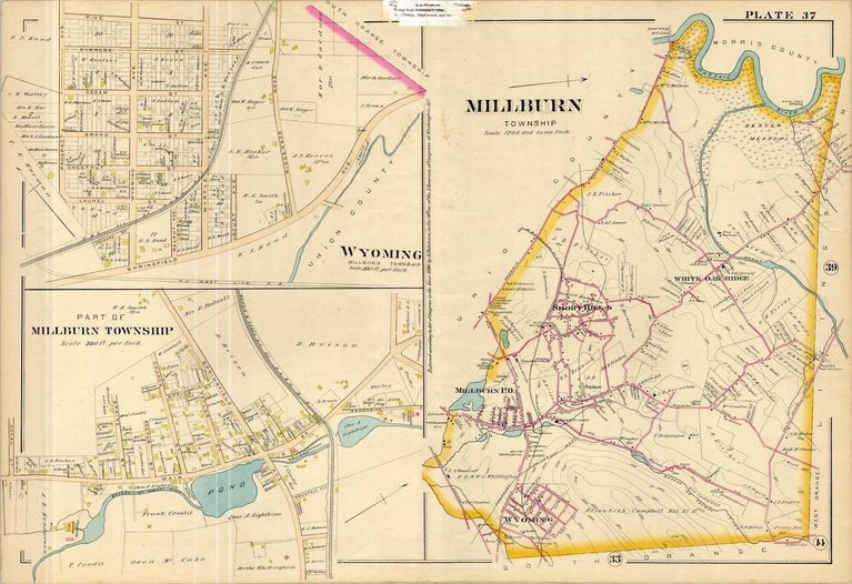          Map: Robinson Atlas Map of Millburn Township, 1890 picture number 1
   