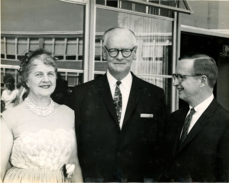          Faddis: Lester Ball, Robert and Sarah Faddis at MHS, 1961 picture number 1
   