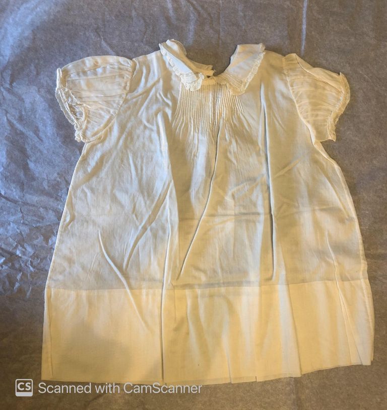          Dress: Child's White Dress with Collar picture number 1
   