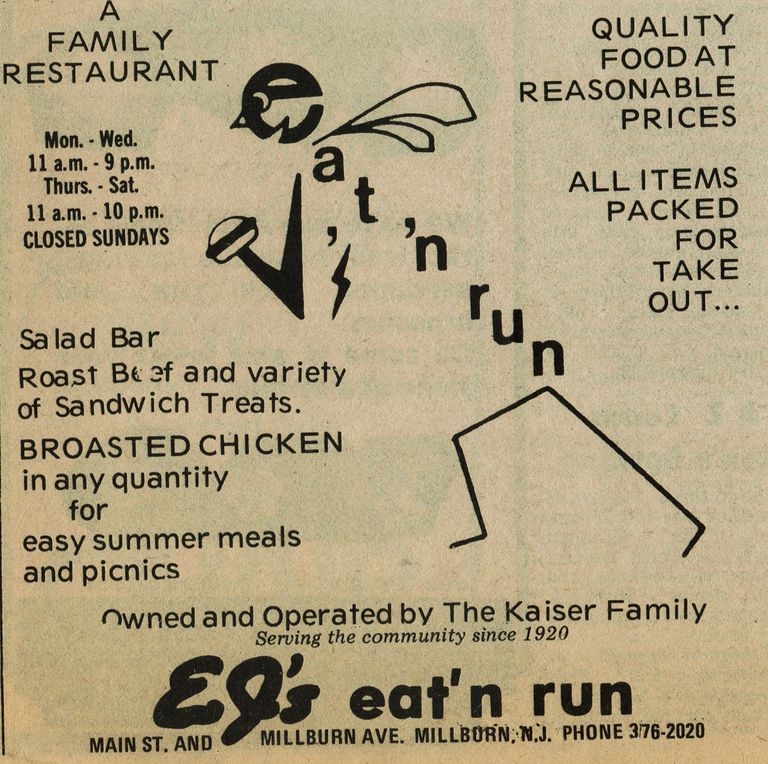          Eat'N Run Restaurant Advertisement, 1978 picture number 1
   