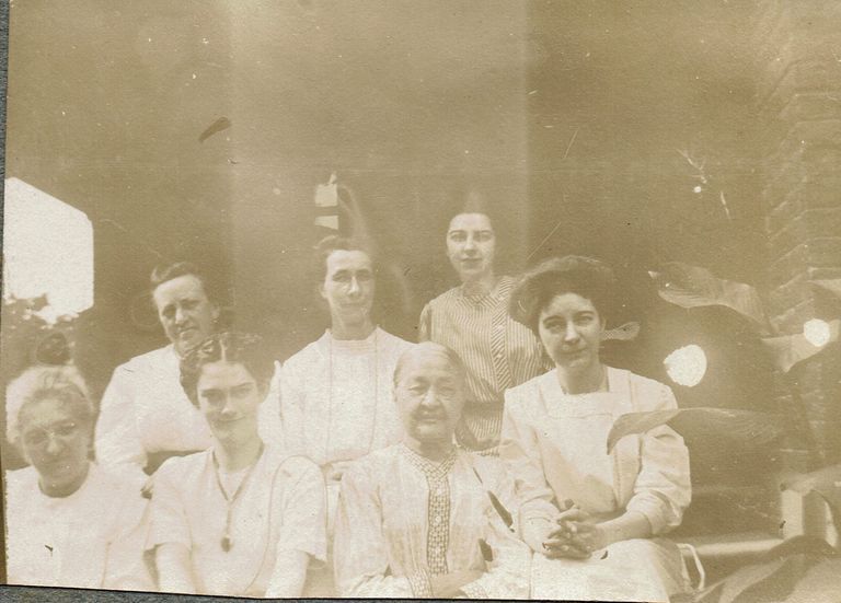          Marshall-Schmidt Album: Women Seated on Porch picture number 1
   