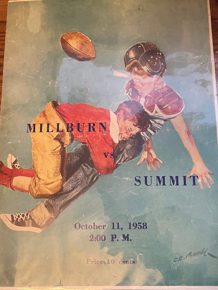          Football: Millburn High School vs. Summit Program, 1958 picture number 1
   