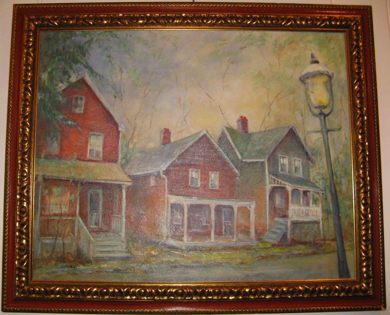          Brookside Drive Mill Houses Painting picture number 1
   