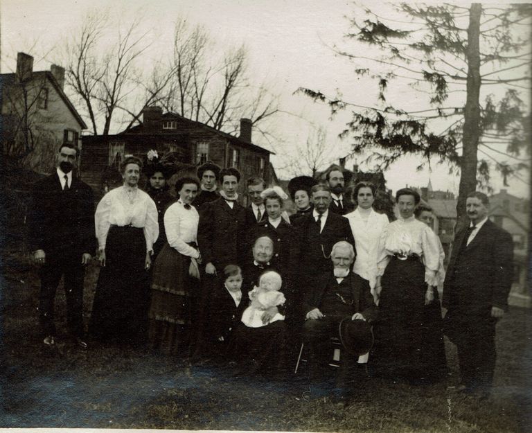          Marshall-Schmidt Album: Family Photograph with Elizabeth Marshall-Schmidt, Frank Marshall & Grandparents picture number 1
   