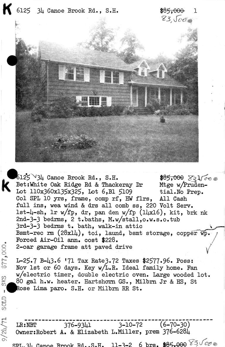          34 CANOE BROOK ROAD picture number 1
   